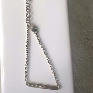 Brighton Silver Two Sided Bracelet with Crystal Accents 💎